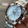 Rolex Cosmograph Daytona m116506 with Ice Blue Diamond Dial  4130 movement Super Clone