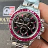 Rolex Daytona 126599TRU Diamond Black Dial Ruby Bezel Super Clone