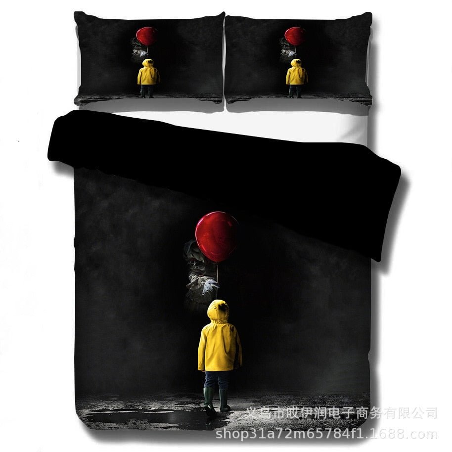 Clown The Resurrection 3D Printed Bedding Set For Home Duvet Cover Set With Pillowcase  Luxury 2/3Pcs Home Textiles Bedclothes