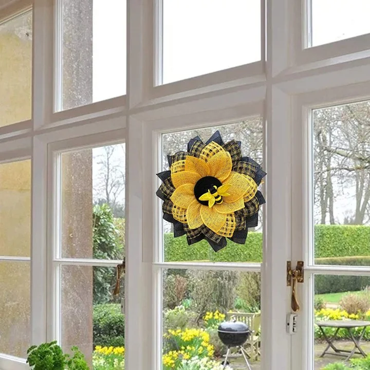 🐝🌻Bee Sunflower Wreath / Easter Bee Day Party Decoration