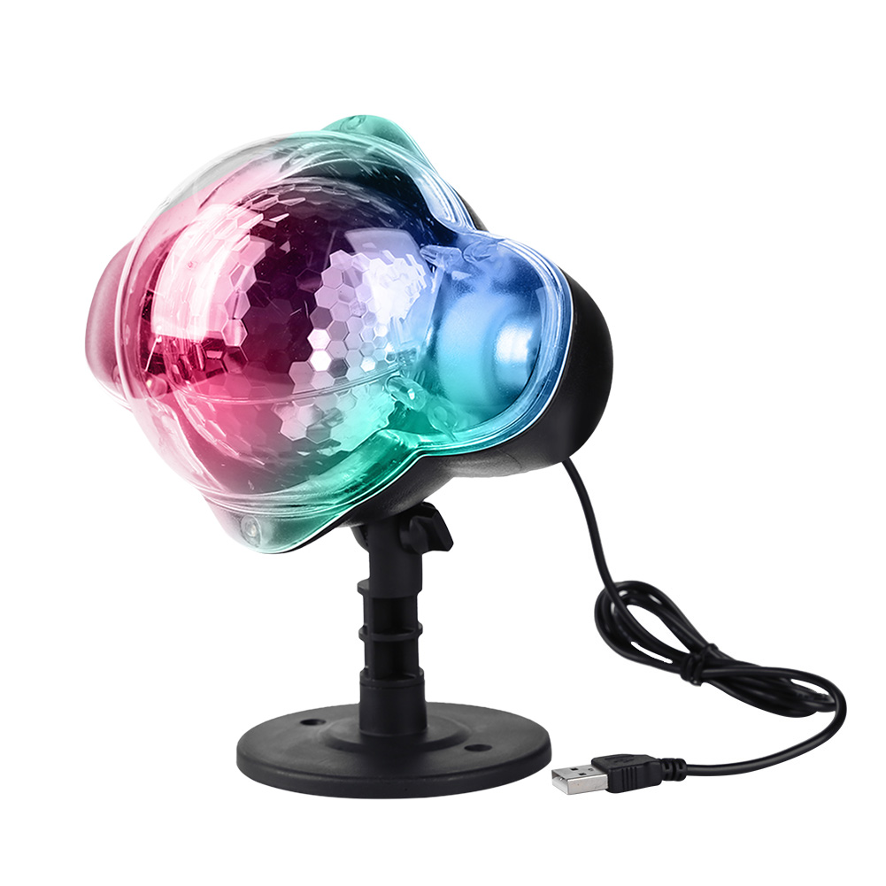 

USB Remote Control Projection Lamp 2 in1 Ground Plug Stage KTV Bar Lights, 501 Original