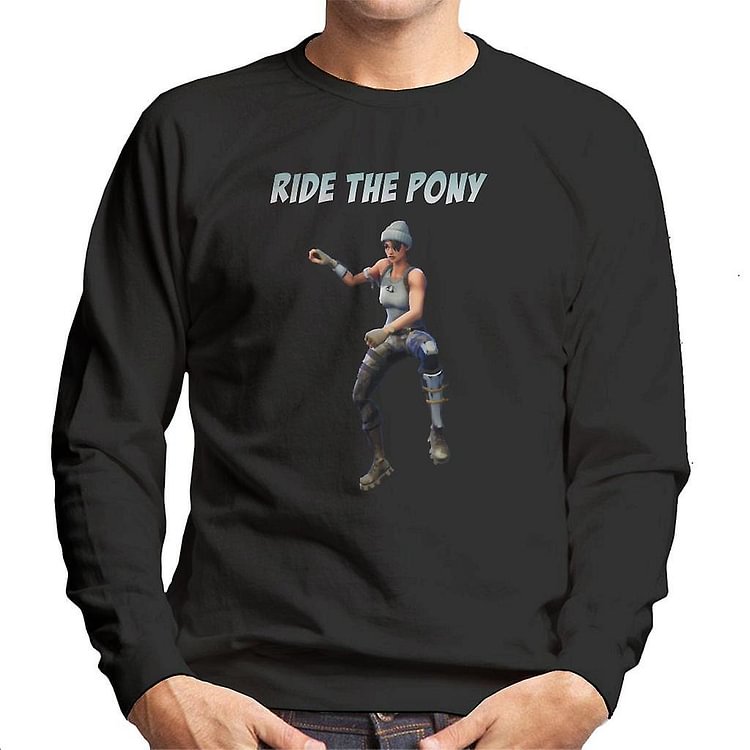 Fortnite Emotes Ride The Pony Men's Sweatshirt