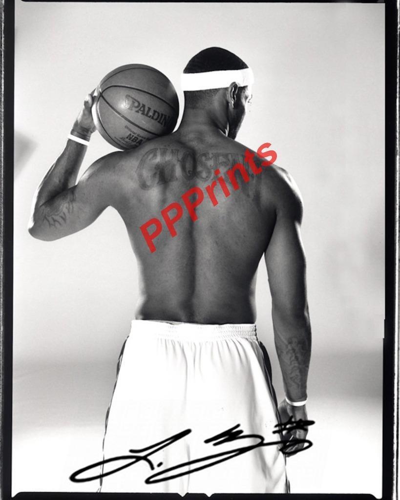 LEBRON JAMES Chosen 1 Basketball SIGNED AUTOGRAPHED 10X8SIGNED REPRO Photo Poster painting PRINT