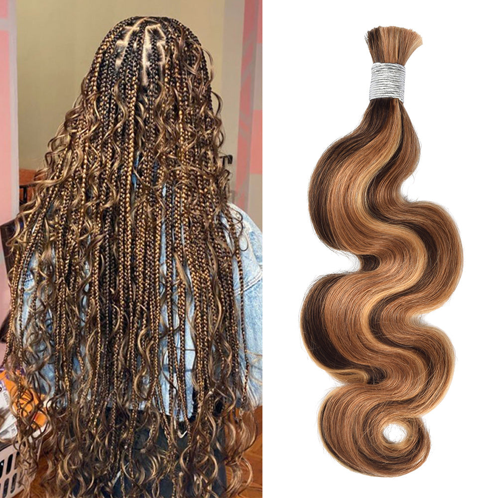 #4/27/30 Braid Body Wave Hair Bulk | 100% Human Hair | BORUIHAIR