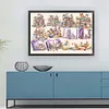 uk.everydayedeals (Limited Stock)Cross Stitch - 11ct Stamped - Animaux et livres (90*67cm)
