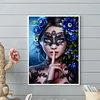 Maskiertes M&auml;dchen 5d DIY Runde Vollbohrer Diamond Art Malerei Sets f&uuml;r Dekor 30x40cm