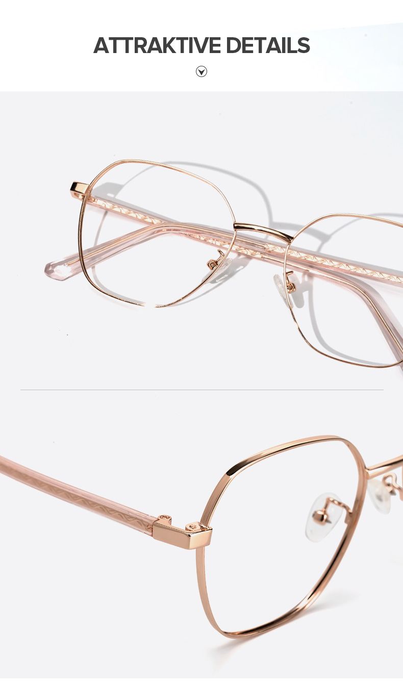 Perry Gold Geometrisch Brille