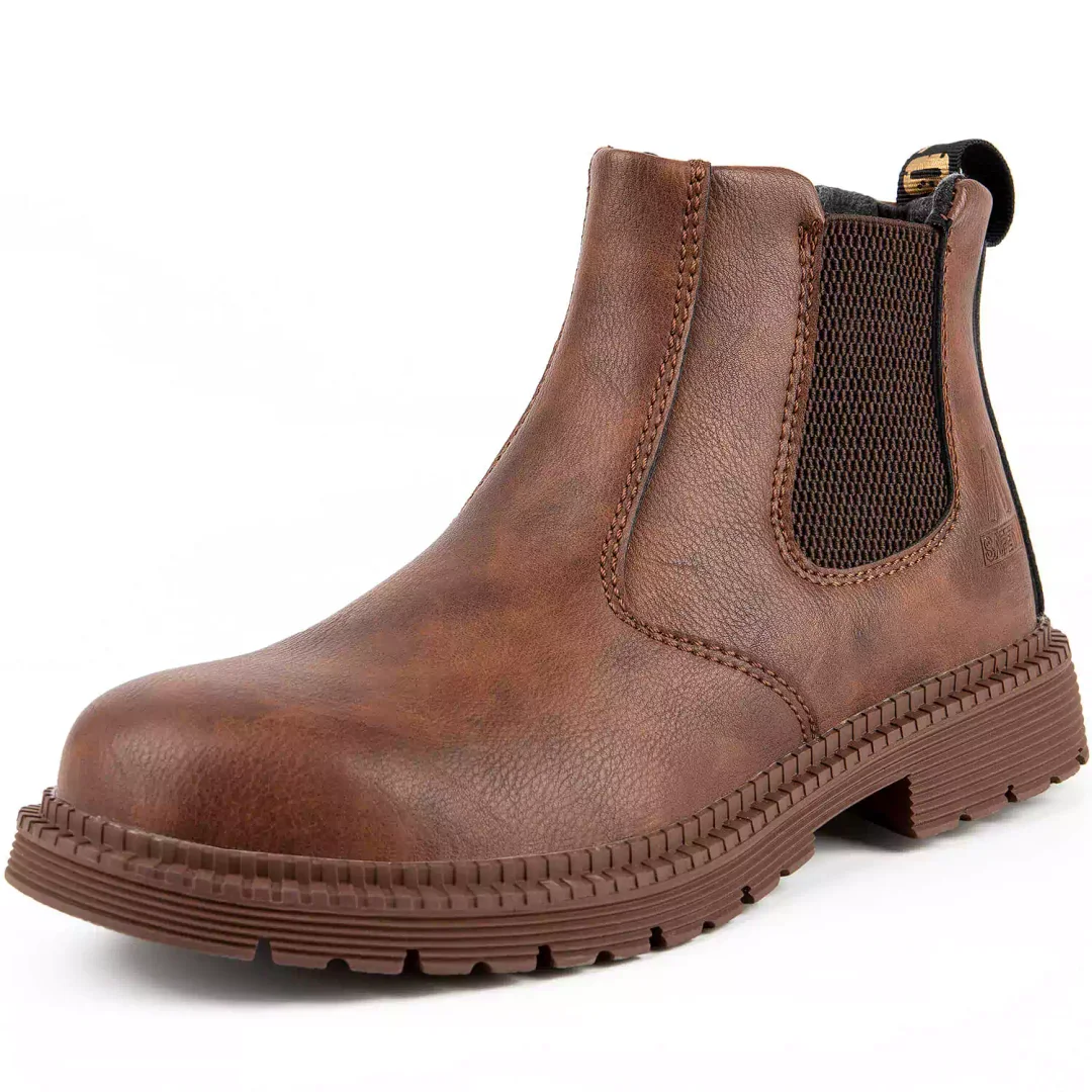 Letclo™Maven Waterproof Slip-On Steel Toe Boots letclo Letclo
