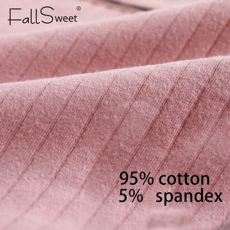 FallSweet Sexy  Cotton  Panties Women Briefs  Plus Size Lingerie M to 4XL Underwear Female Mid Waist