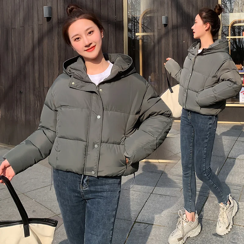 Toloer Down Cotton Clothes Women's Short Style 2024 Winter New Thickened Loose Stand Collar Bread Clothing Cotton-Padded Clothes Small Coat Tide-Outfit Ideas