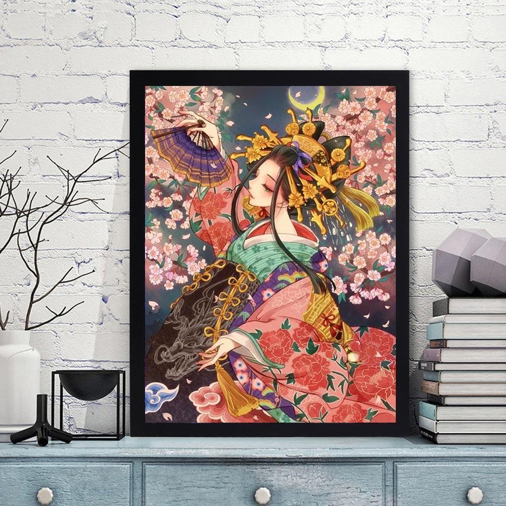 Full Round Diamond Painting Geisha