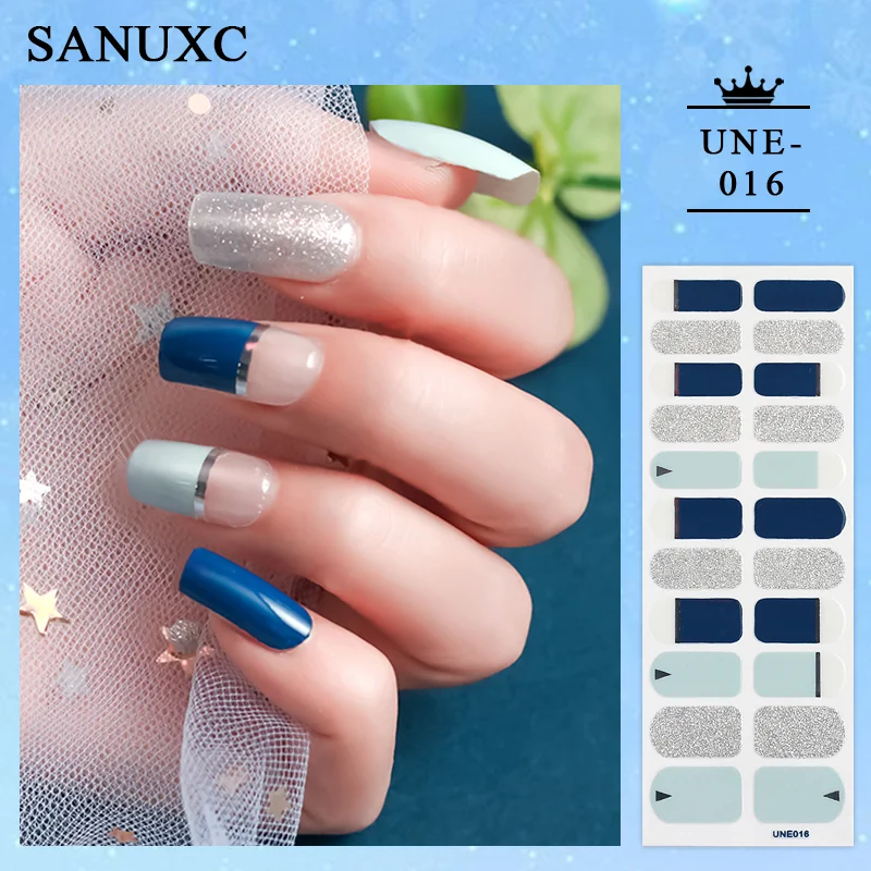 Churchf 22 Tips Shiny Nail Polish Stickers Wholesale Nail Art Decoration Decals Fashion Nail Stickers for Woment Manicure Gifts-Nail Inspo-Outfit Ideas