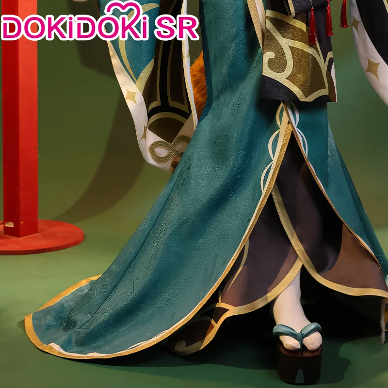 DokiDoki-SR Game Genshin Impact Miss Hina Cosplay Costume Cosplay Gorou Dress