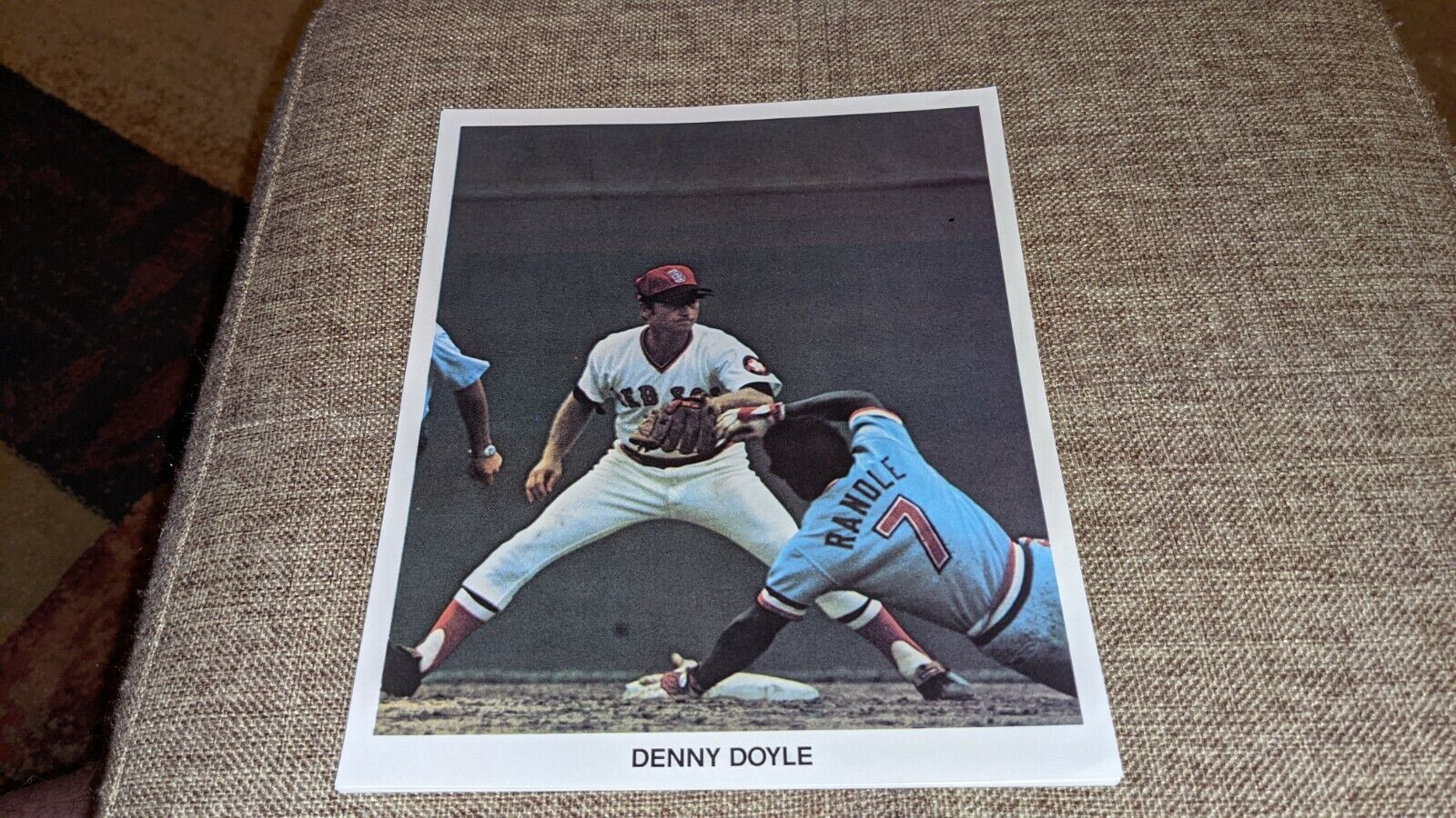 Denny Doyle Boston Red Sox 1976 Team Issued 7 x 8 1/2