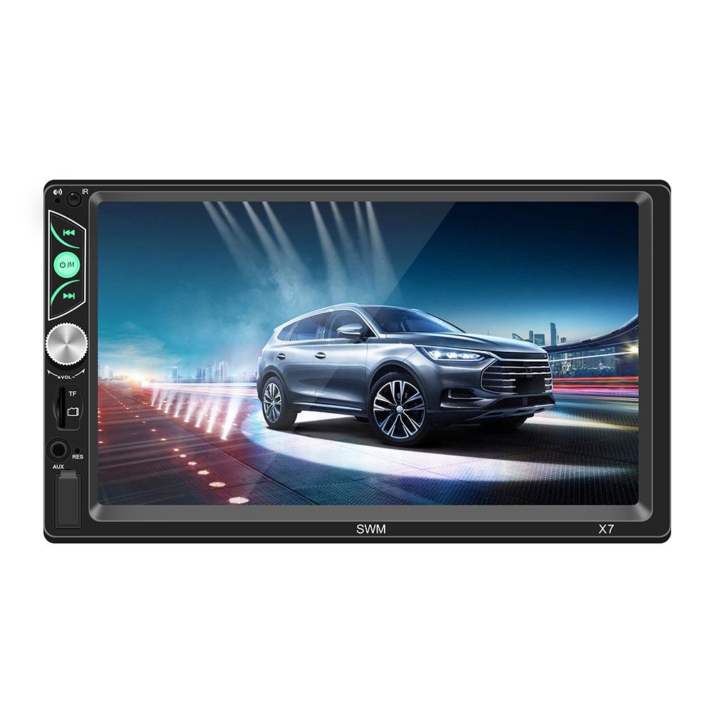 

SWM X7 7 inch Car MP5 Player FM Radio BT USB w/ Steering Wheel Controller, With camera, 501 Original