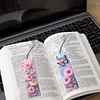 3Pcs Special Shaped Pink Daisies 5D DIY Diamond Art Book Mark for Home Office