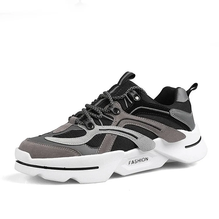 Men's Color Matching Mesh Stitching Breathable Casual Sneakers