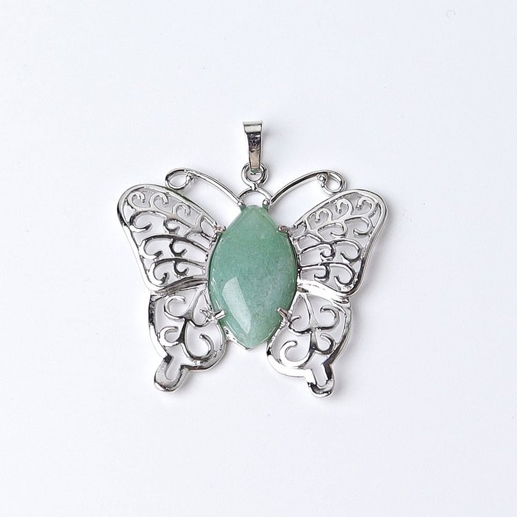 Butterfly Design Crystal Pendant