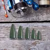 50PCs Bullets Fishing Sinkers Weights Slip Sinkers Kit for Bass Trout Panfish