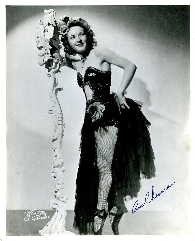 Vintage ANN CHESMAN (??) Signed Photo Poster painting