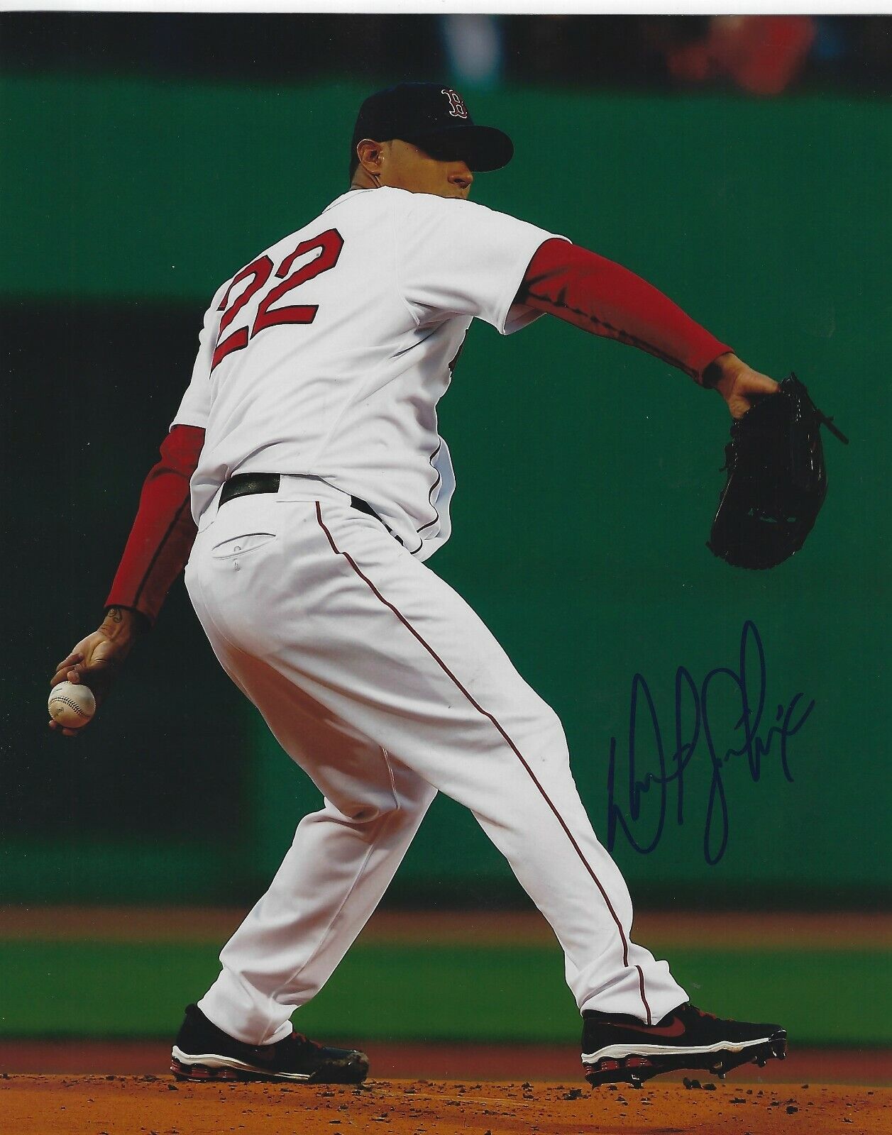 Signed 8x10 FELIX DOUBRONT Boston Red Sox Autographed Photo Poster painting - COA