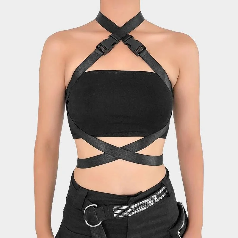 Strap Buckle Top