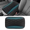 Car Center Console Cover, Universal Leather Waterproof Armrest Seat Box Cover Protector, Comfortable Car Decor Accessories Fit for Most Cars, Vehicles, SUVs-gem green