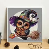 Diamond Painting-DIY Crystal Rhinestone Halloween Owl