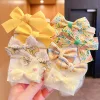 Cute Flower Gauze Plaid Bowknot Hair Bands for Kids