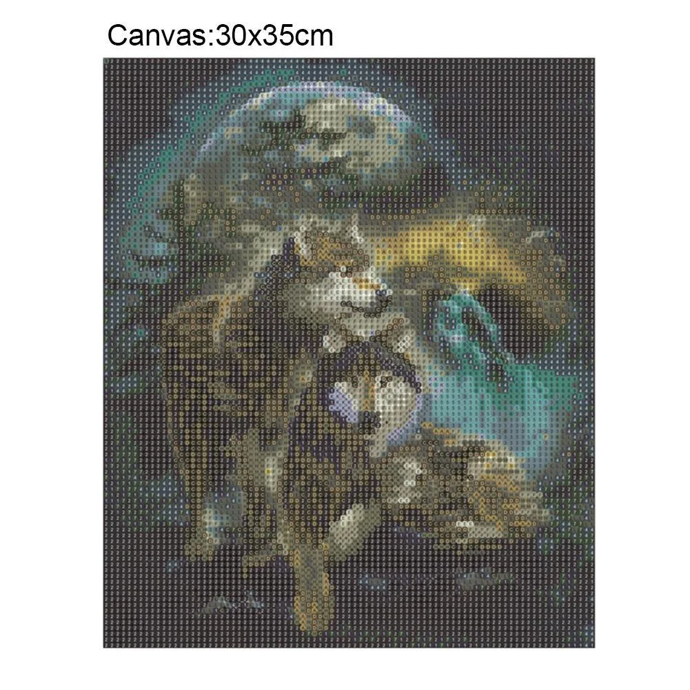 Diamond Painting - Full Round Drill - Wolf Night(30*35cm)