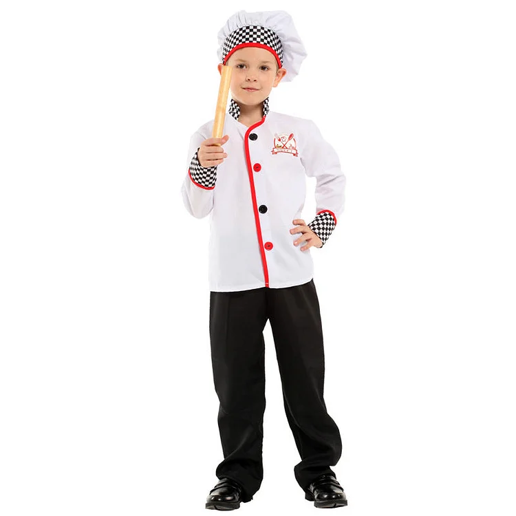 Halloween Cosplay Chef Costume For Child-elleschic