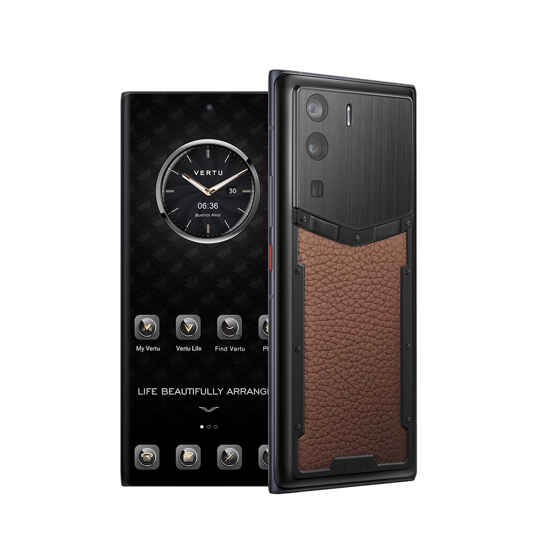 VERTU METAVERTU CALF LEATHER CARAMEL BROWN 5G WEB3 PHONE 12GB+512GB/18+1TB ROM AND RAM