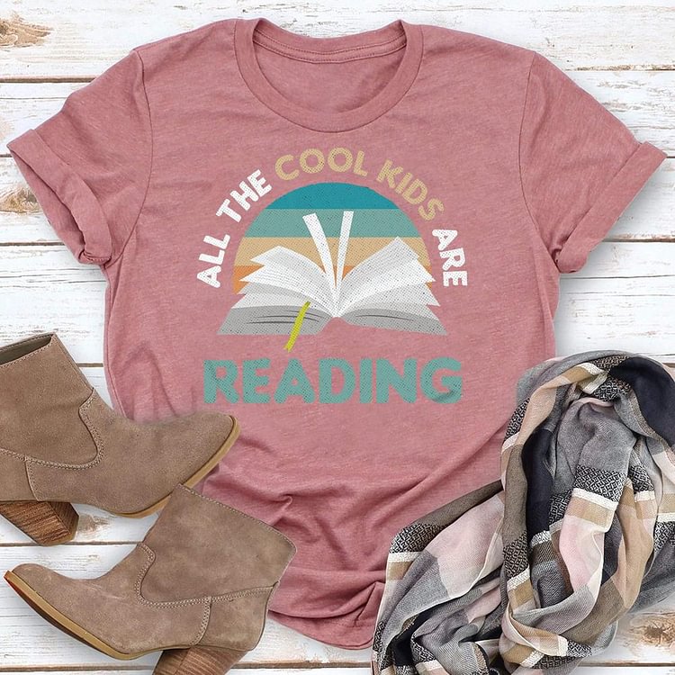 ANB - All The Cool Kids Are Reading Book Lovers Tee-03092