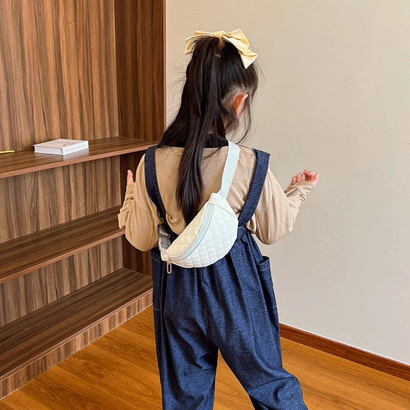 Children’s Waist Bag New Summer Simple Crossbody Bag Outgoing Children’s Backpack Lightweight Casual Chest Bag