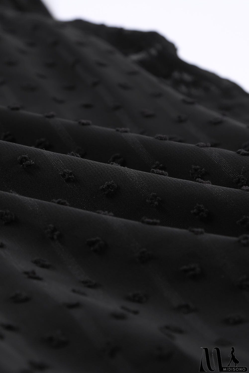 MidiSono - Crochet V Neck Textured Tank Top