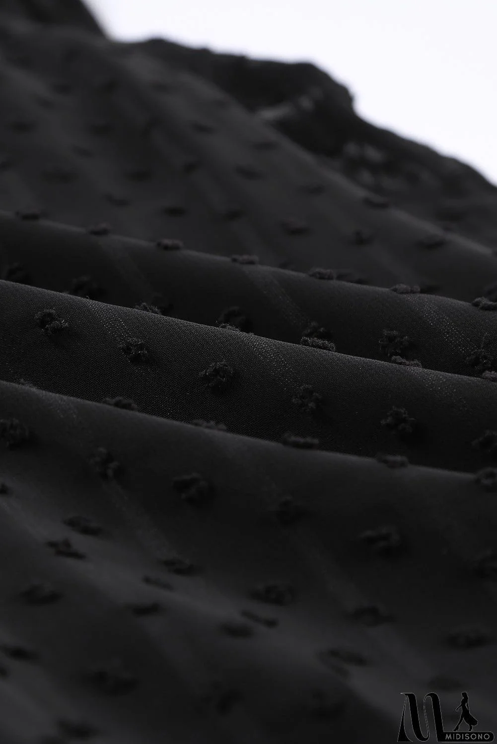 MidiSono - Crochet V Neck Textured Tank Top