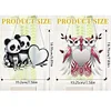 2Pcs Panda Eule - 5d DIY Bastelspiegel