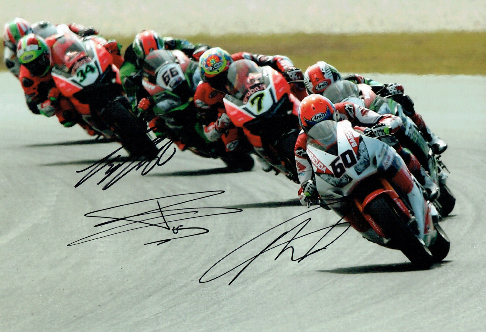 Tom SYKES Jonathan REA Michael Van Der MARK SIGNED Photo Poster painting AFTAL Autograph COA