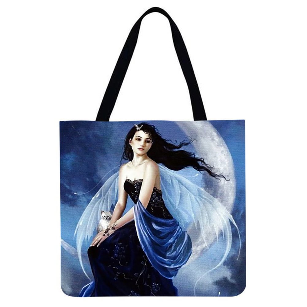 Linen Tote Bag-Fairy