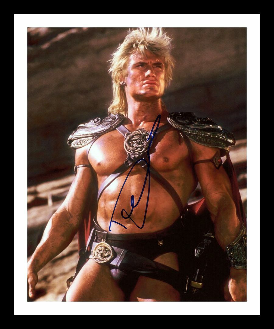 Dolph Lundgren - He-Man - Masters of the Universe Signed & Framed Photo Poster painting