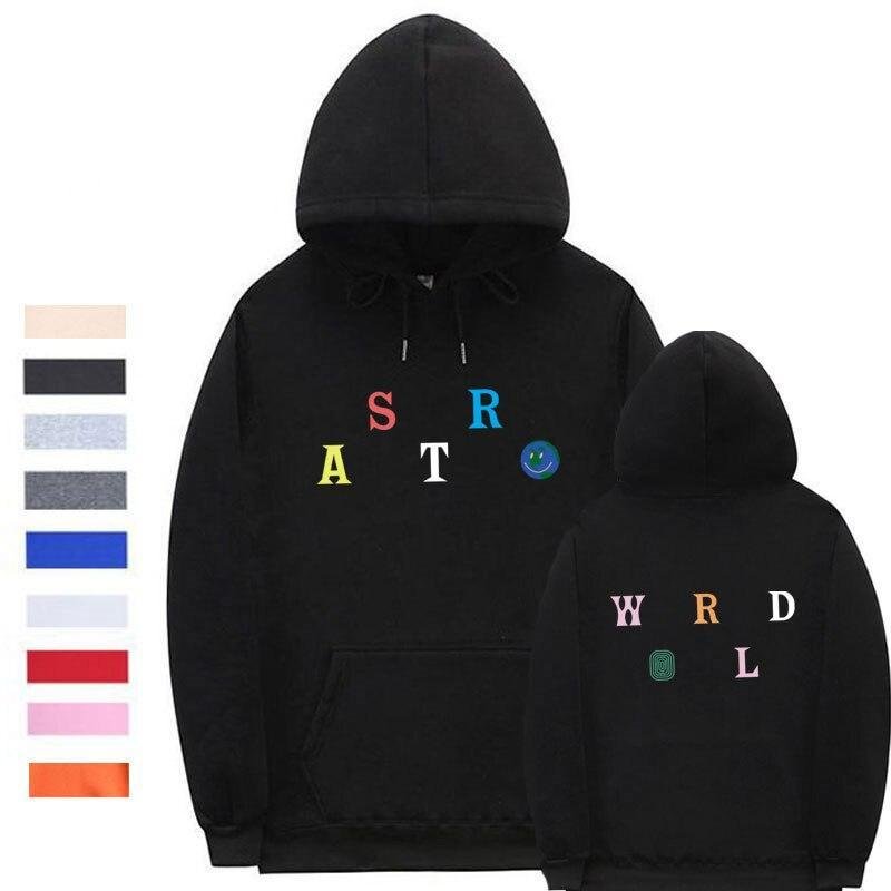 Unisex Streetwear Top Fashion Astroworld Hoodie Letter Print Pullover