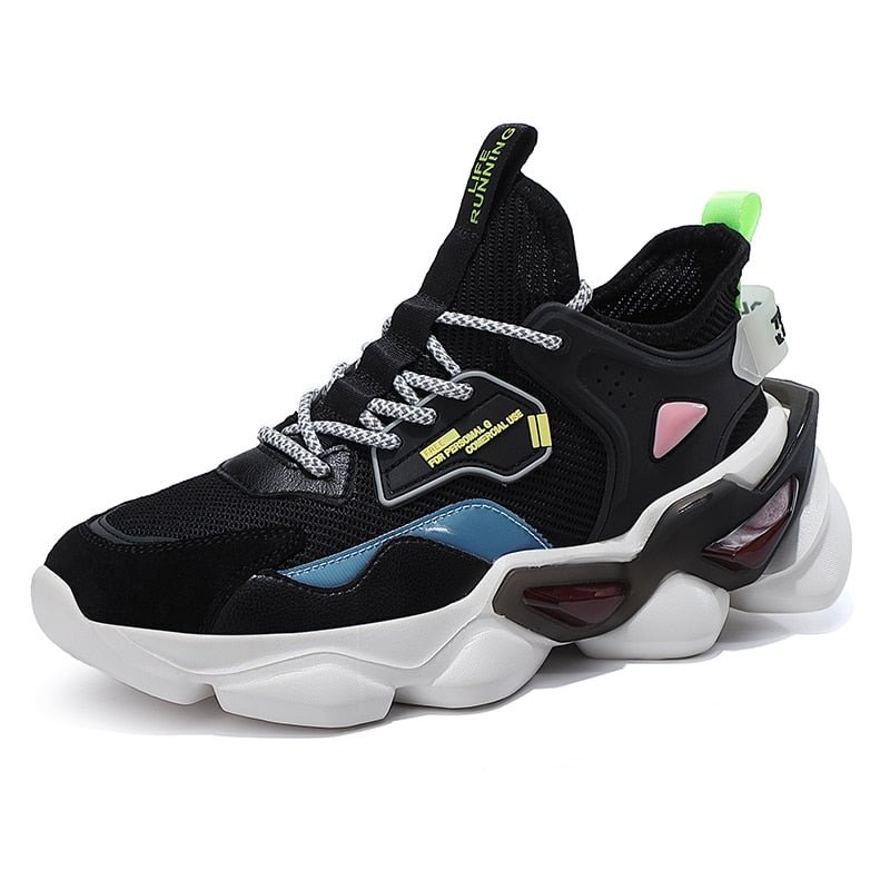 New Men's Fashion Mesh Sneakers High Quality Sports Casual Shoes Lace-up Men Shoes Lightweight Walking Sneaker Zapatillas Hombre