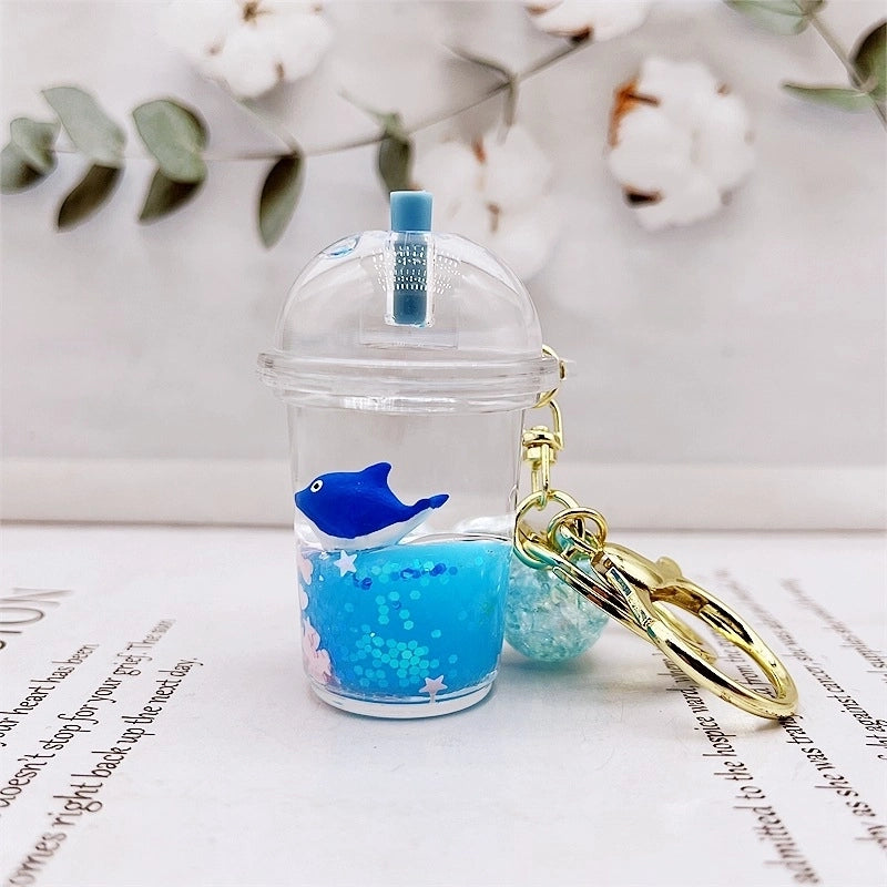 Cute Milky Tea Cup Arylic Women’s Keychain