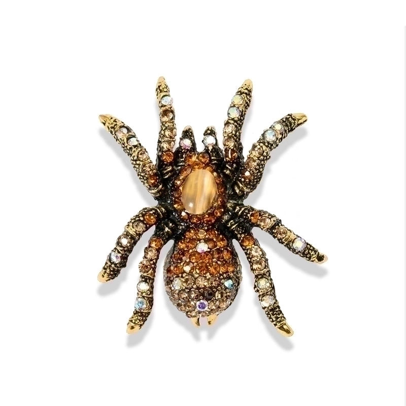 Retro Pin Insect Alloy Plating Inlay Rhinestones Unisex Brooches