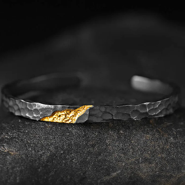 Coutureaura 999 Sterling Silver Moonlit Mountain Bracelet
