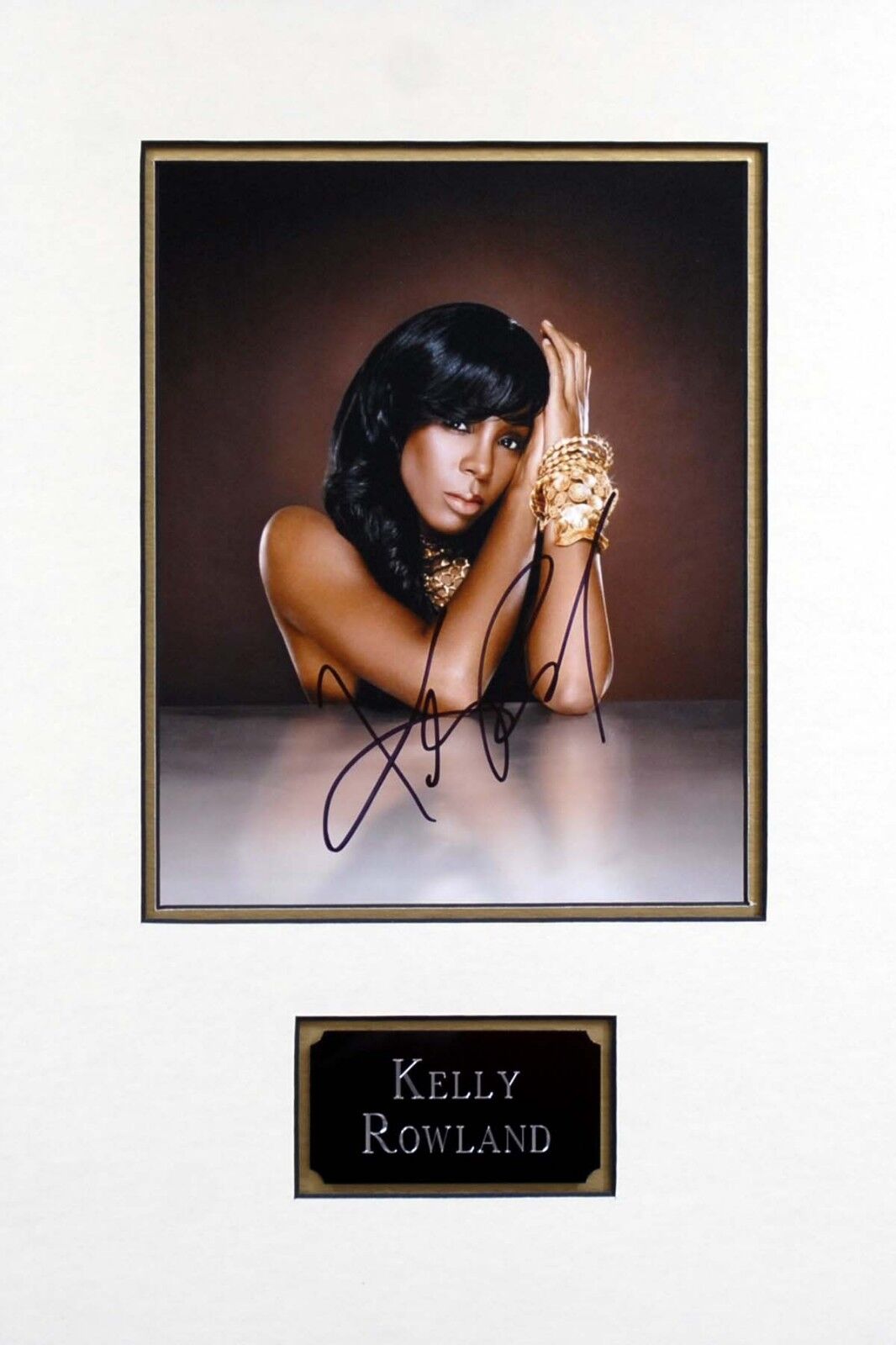 Kelly ROWLAND Signed & Mounted 10x8 Photo Poster painting AFTAL COA Sexy American X Factor Judge