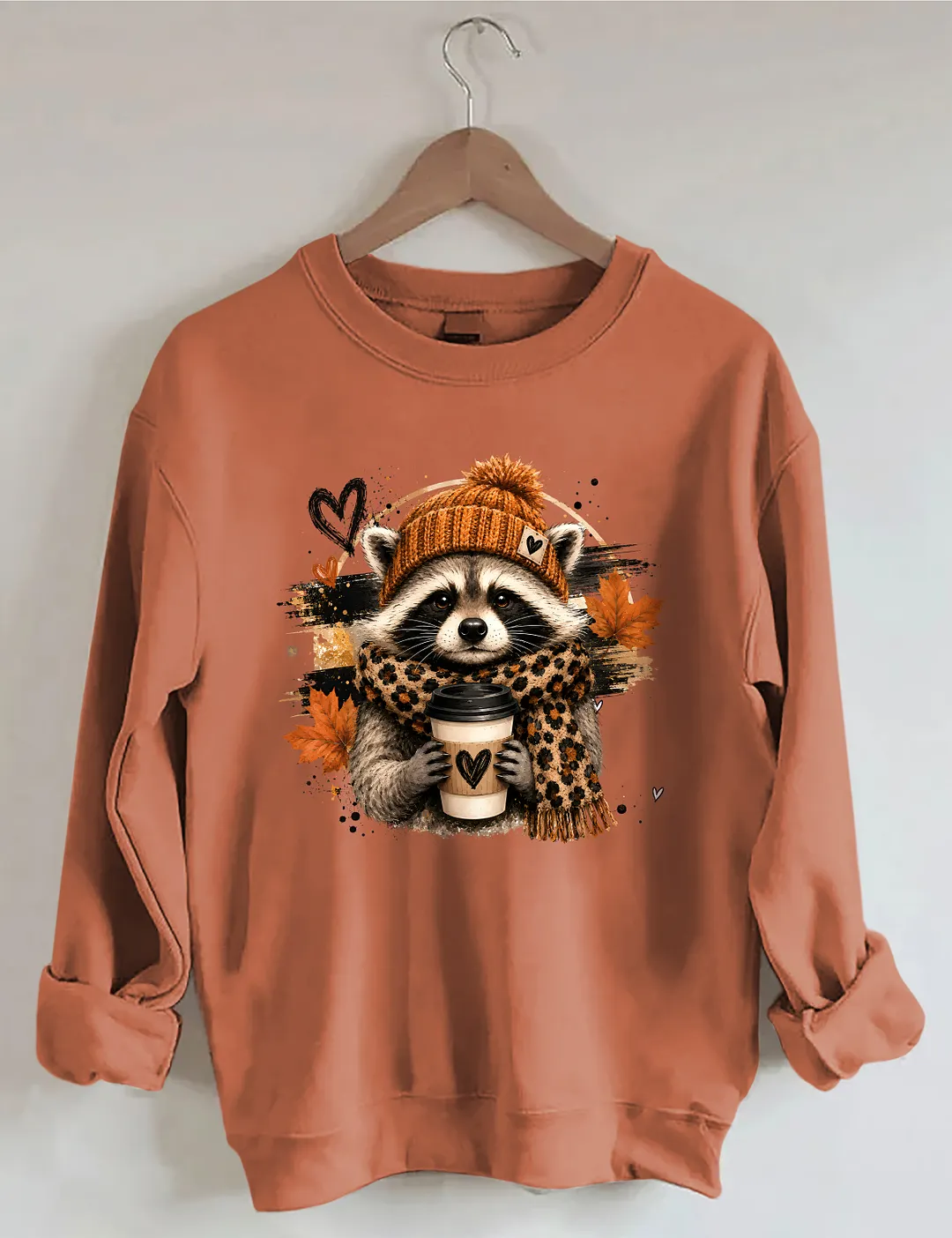 Raccoon Coffee Sweatshirt