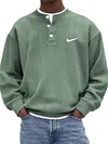 Men's Casual Loose-Fitting Crew Neck Sweatshirt