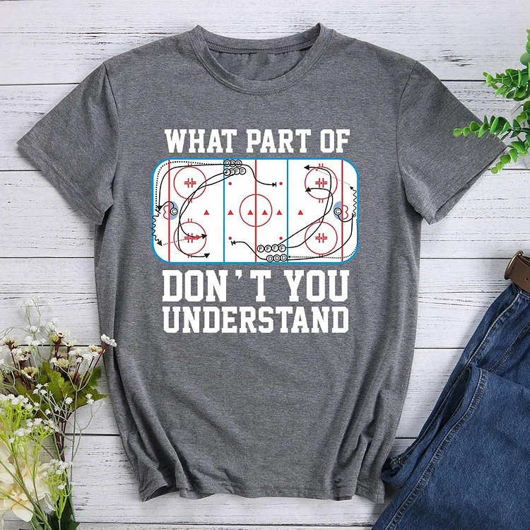 Funny Ice Hockey Tactics T-Shirt-611421-Annaletters