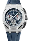 Blue Rubber Strap - Titanium Steel - Automatic - 43mm